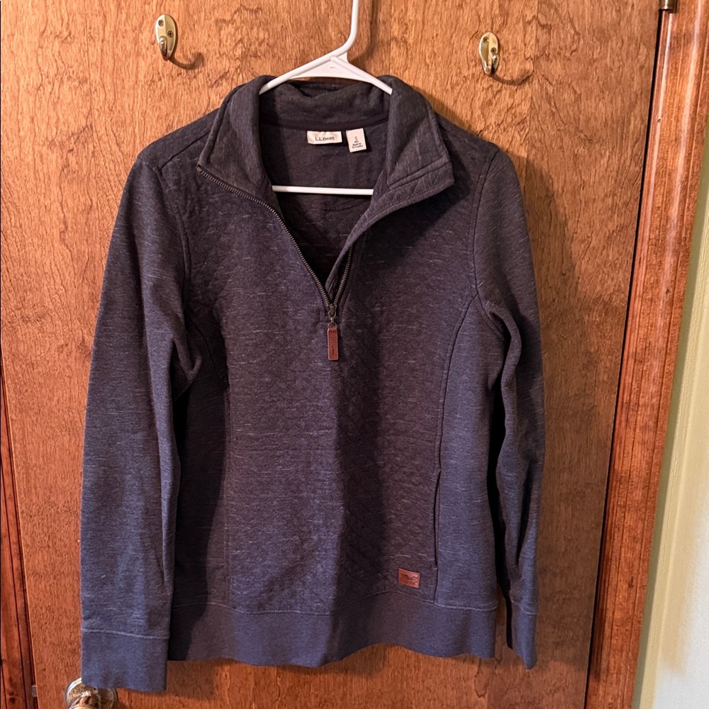 L.L. Bean Women’s Dark Gray Zip-Up Sweater
